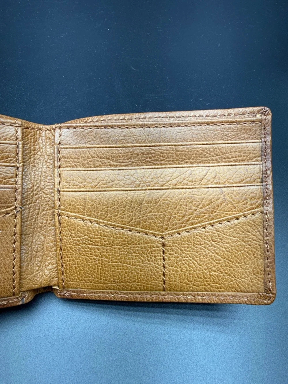Fossil Brown Leather Trifold Wallet